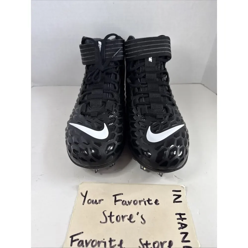 Nike Force Savage Pro 2 Football Cleats Black AH4000-002 Men's Size 11.5 NEW!